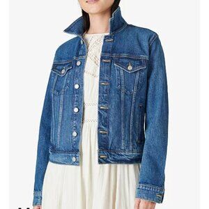 Lucky Brand Women's Size Large Tomboy Trucker Medium Wash Denim Jacket